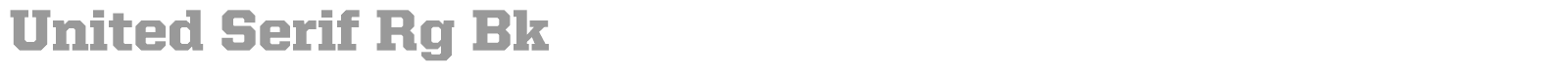 United Serif Reg font preview