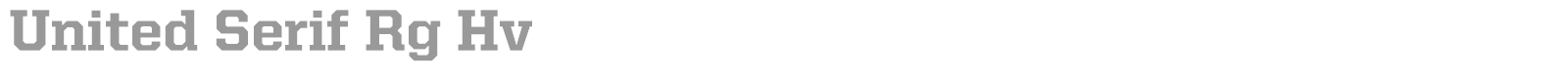 United Serif Reg font preview