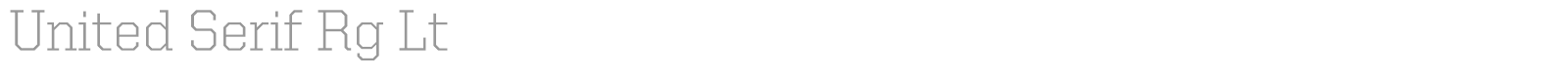United Serif Reg font preview