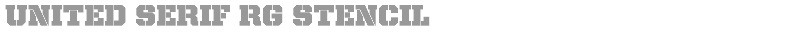 United Serif Reg font preview