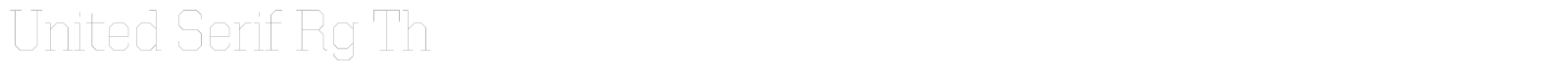 United Serif Reg font preview