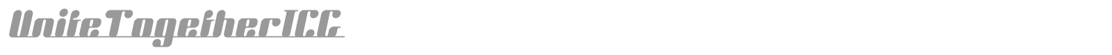 UniteTogetherICG font preview
