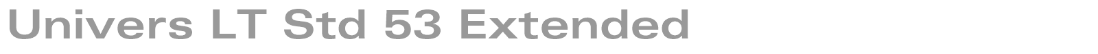 Univers LT Std font preview