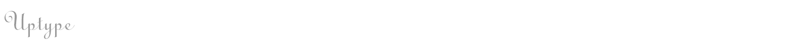 Uptype font preview