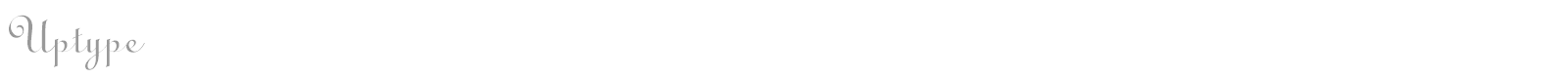 Uptype font preview