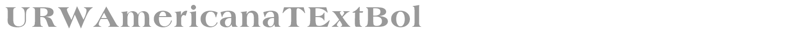 URWAmericanaT font preview