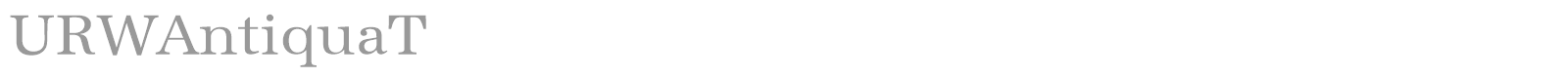 URWAntiquaT font preview