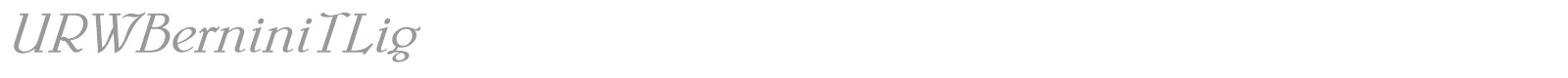 URWBerniniTBol font preview