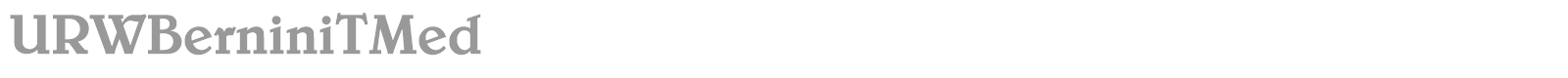 URWBerniniTBol font preview