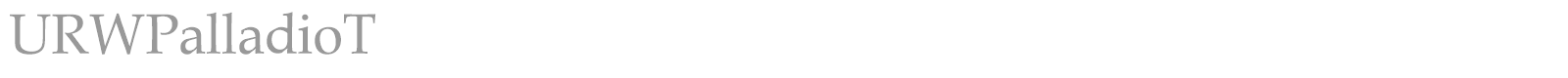 URWPalladioT font preview
