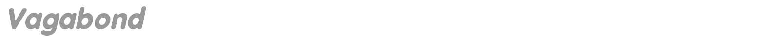 Vagabond font preview