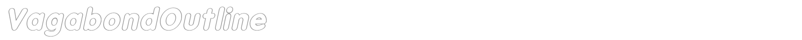 VagabondOutline font preview