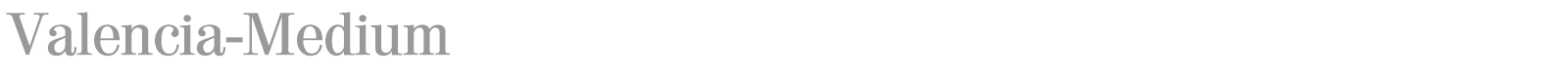Valencia-Regular font preview