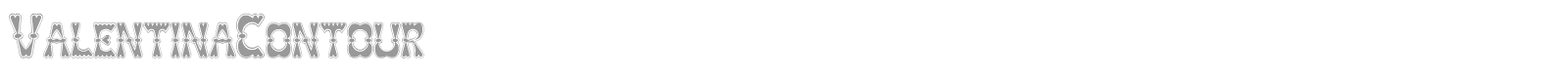 ValentinaContour font preview