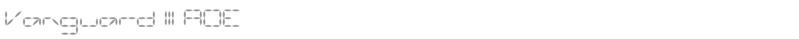 Vanguard III AOE font preview