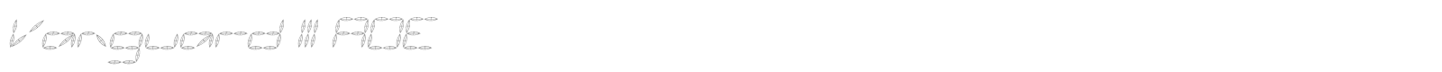 Vanguard III AOE font preview