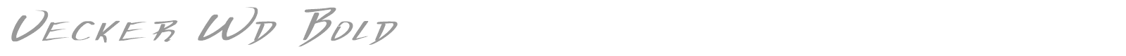 Vecker Bold Italic font preview