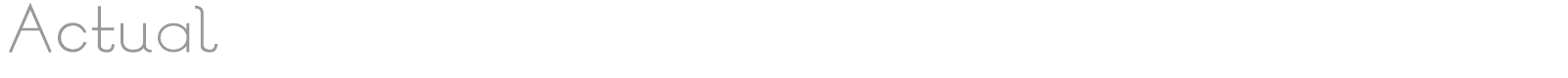Actual font preview