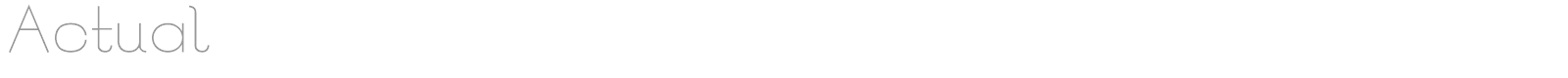 Actual font preview