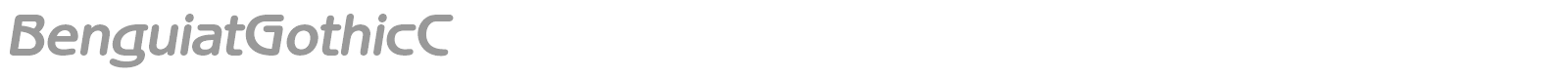 BenguiatGothicC font preview