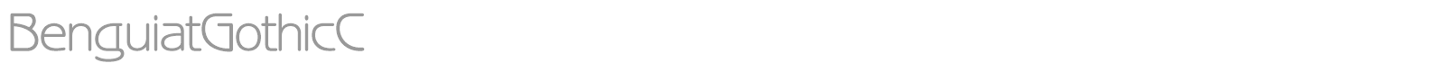 BenguiatGothicC font preview