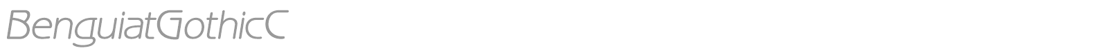 BenguiatGothicC font preview