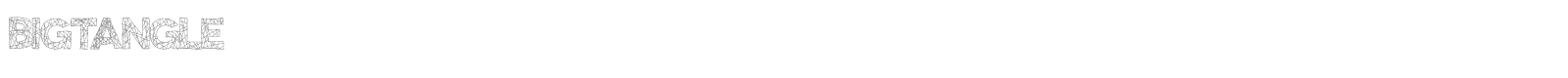 BigTangle font preview