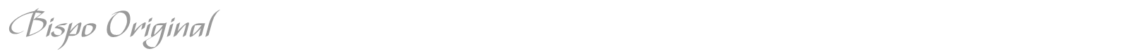 Bispo Original font preview