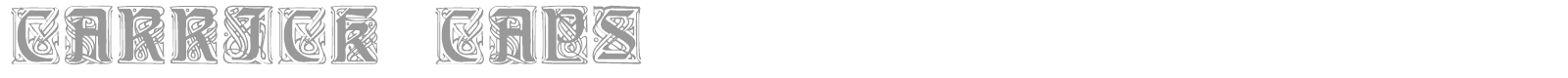Carrick Caps font preview