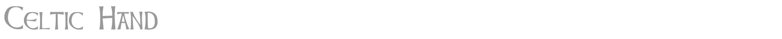 Celtic Hand font preview