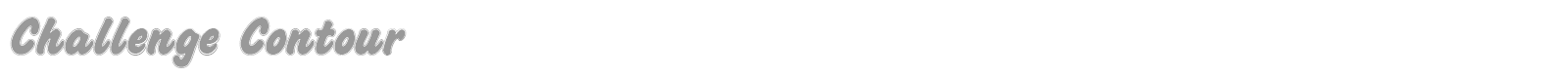 Challenge Contour font preview