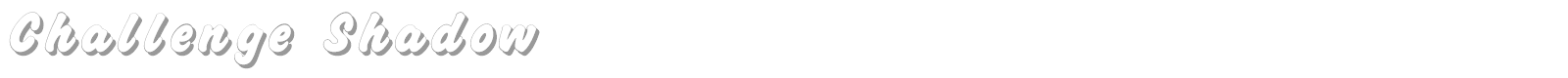 Challenge Contour font preview