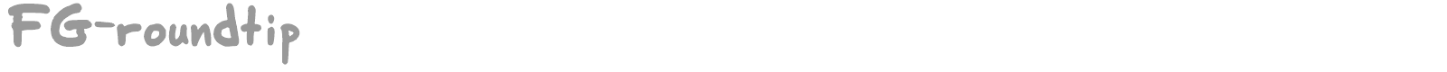 FG-roundtip font preview