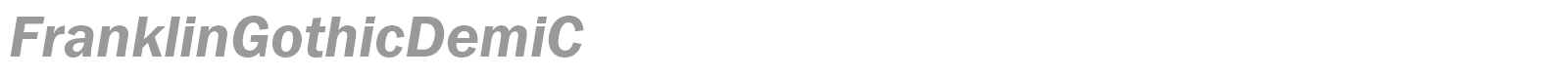 FranklinGothicDemiC font preview