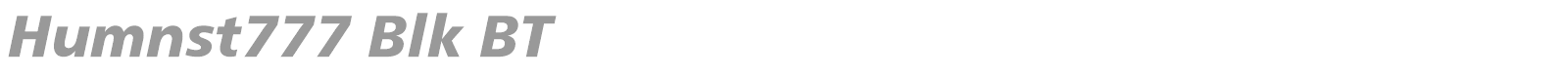 Humnst777 Blk BT font preview