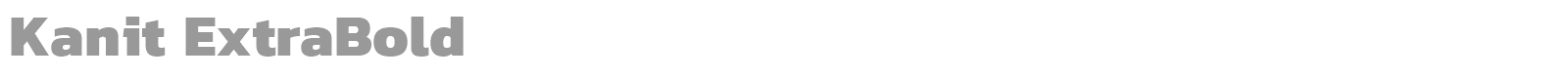 Kanit Thin font preview
