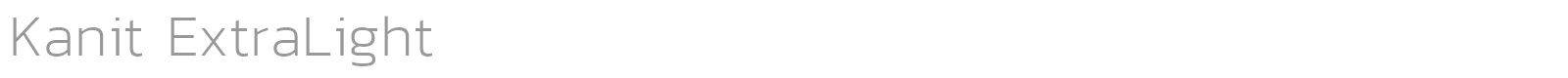 Kanit Thin font preview