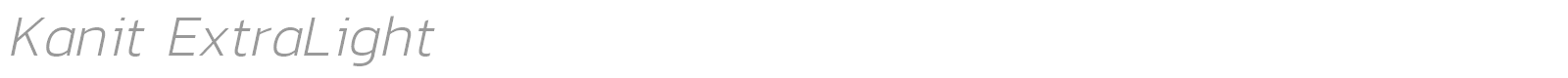 Kanit Thin font preview