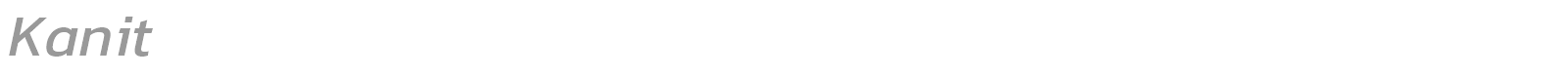 Kanit Thin font preview