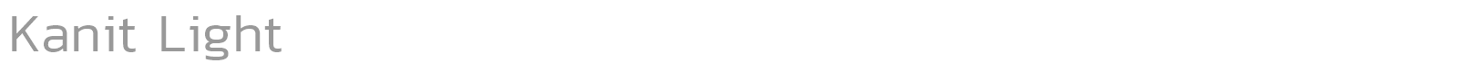 Kanit Thin font preview