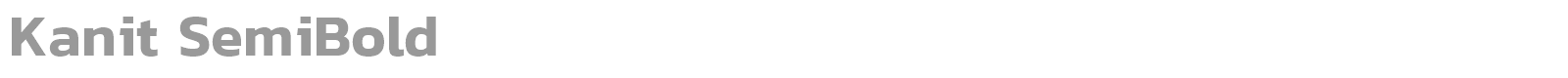 Kanit Thin font preview