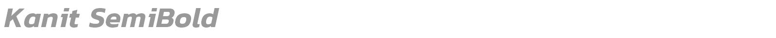 Kanit Thin font preview