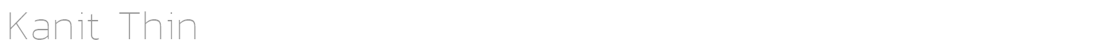 Kanit Thin font preview