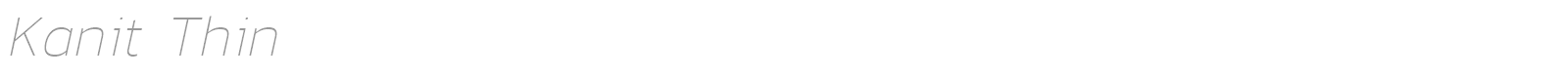 Kanit Thin font preview