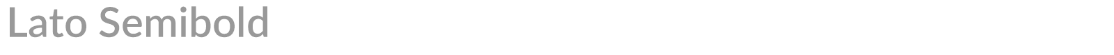 Lato Semibold font preview