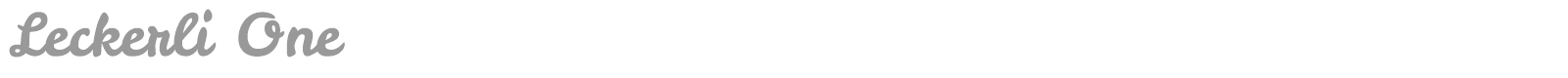 Leckerli One font preview