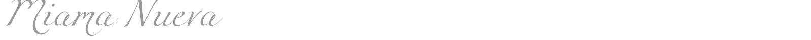 Miama Nueva font preview