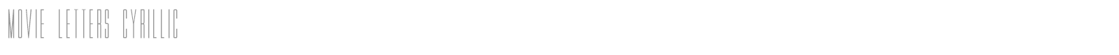 Movie Letters Cyrillic font preview