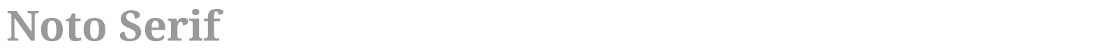 Noto Serif font preview