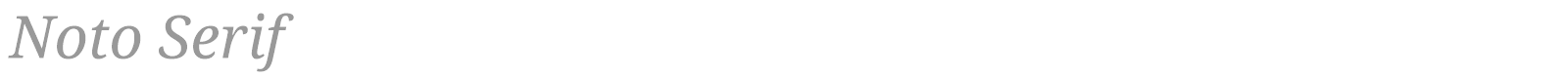 Noto Serif font preview